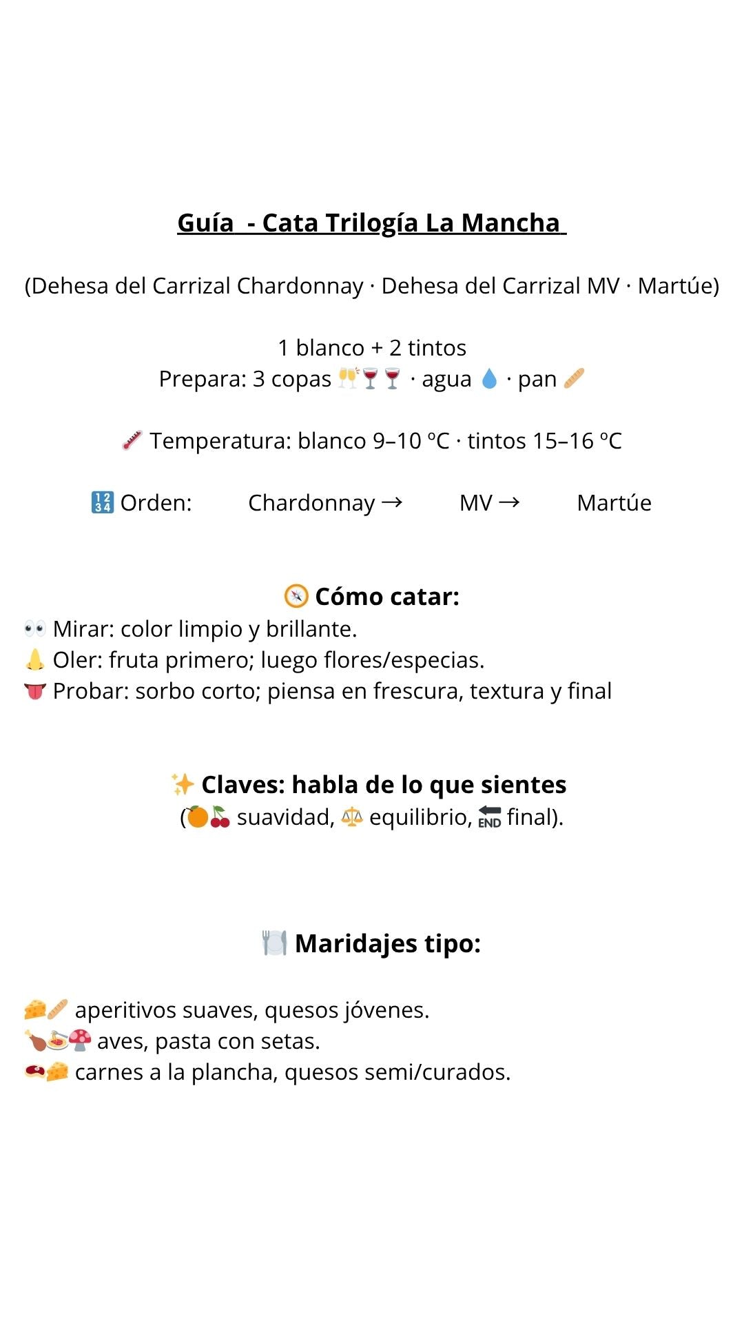 Cata -  Trilogía la Mancha